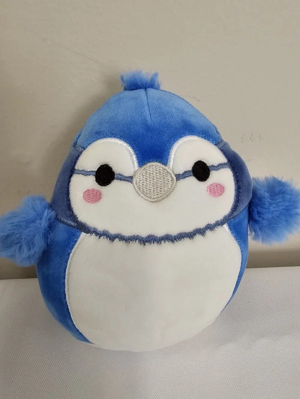 Squishmallows Blue and White Plush Penguin Pet Toy